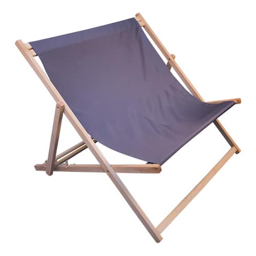 Integreren het is mooi Goederen dubbele strandstoel | grijs - polyester -